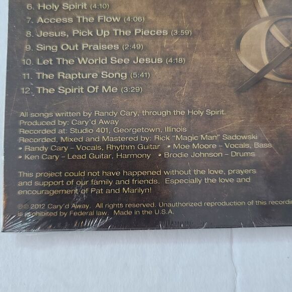 Cary'd Away The Spirit of Him Christian Music CD Religious Jesus Spiritual Gospe - Picture 2 of 4